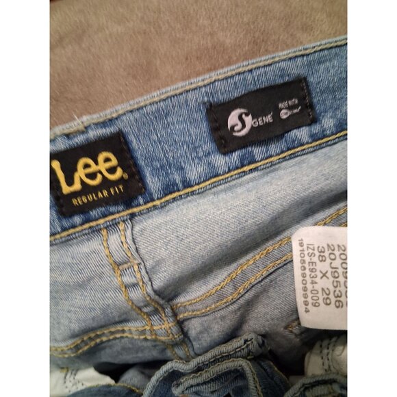 VTG Lee Denim Blue Jeans SGENE Regular Fit Men's Size 38x29 - Picture 6 of 7